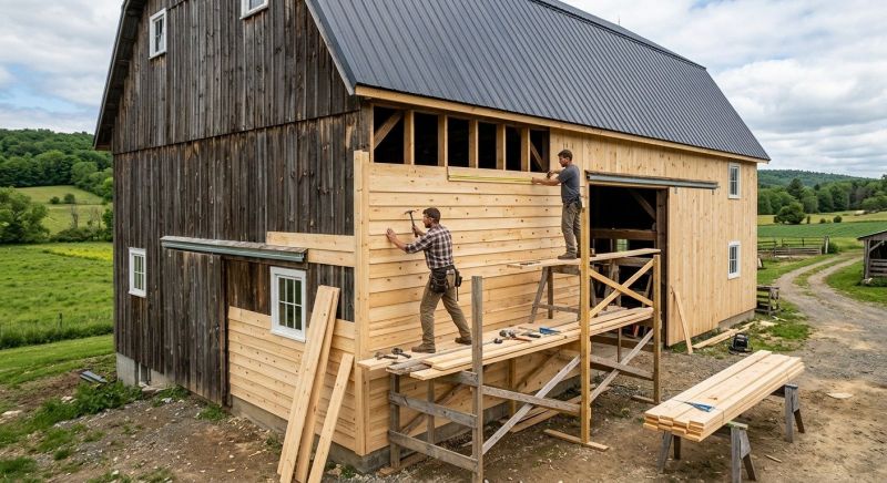 Barn Siding Installation in Eliot, ME