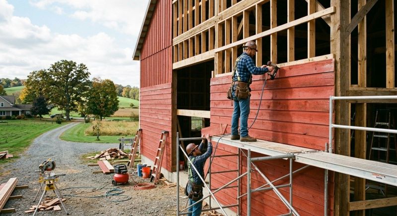Barn Siding Installation in Gorham, ME