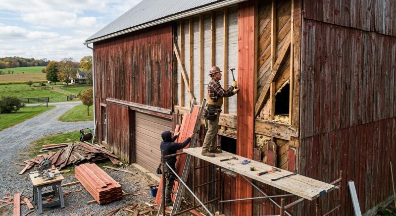 Barn Siding Replacement in Cape Elizabeth, ME
