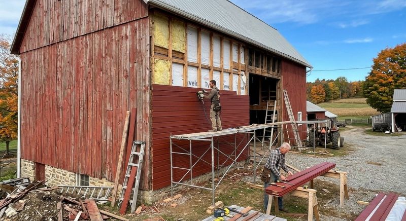 Barn Siding Replacement in Kennebunkport, ME
