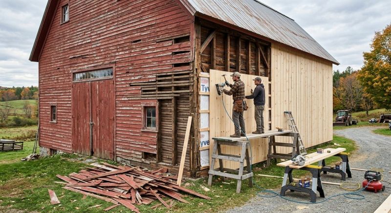 Barn Siding Replacement in Ogunquit, ME