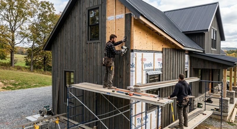 Barn Wood Siding Installation in Kennebunkport, ME