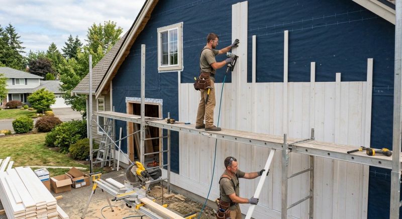 Batten Siding Installation in Limerick, ME