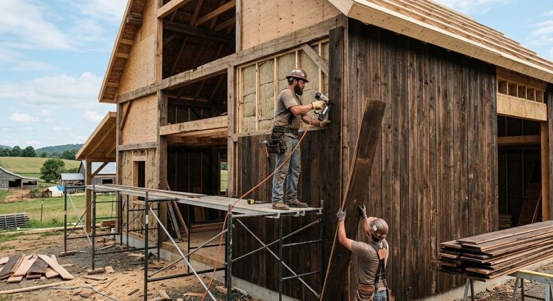Batten Siding Installation in Wells, ME