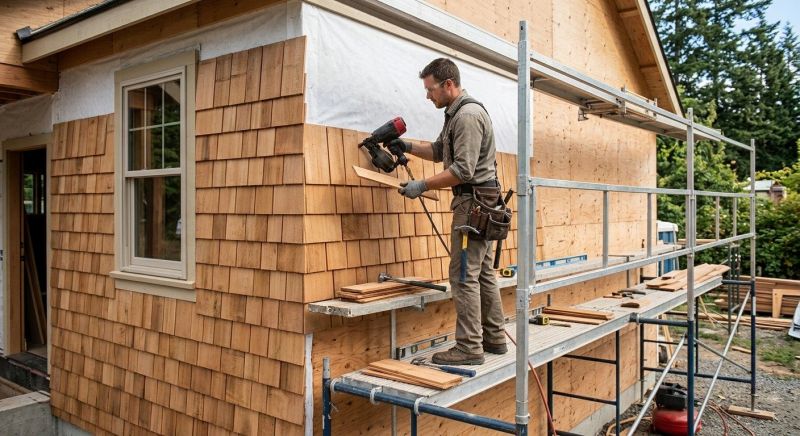 Cedar Siding Installation in Gorham, ME