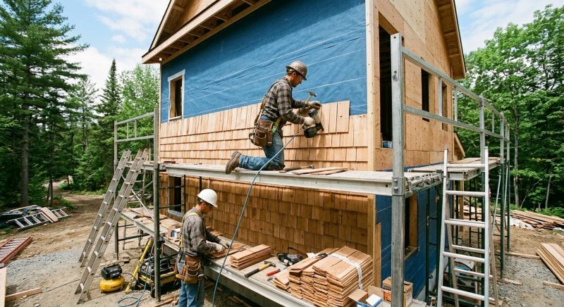 Cedar Siding Installation in North Waterboro, ME