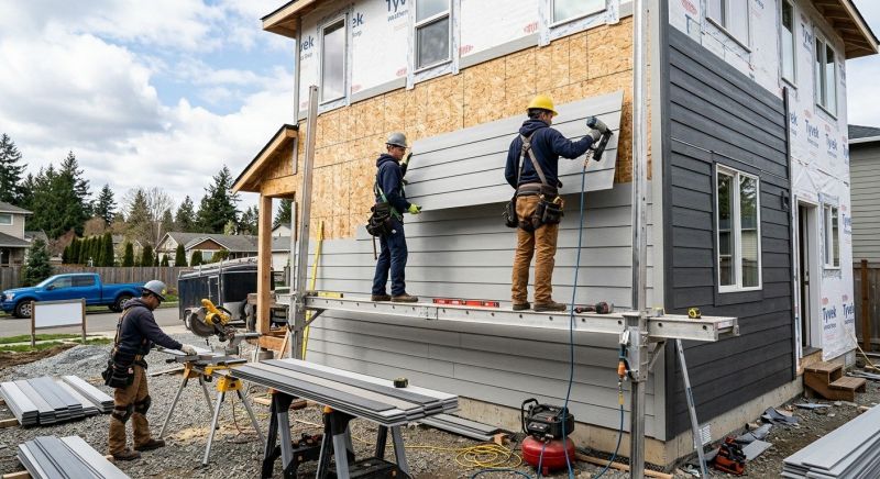 Cement Siding Installation in Hollis Center, ME