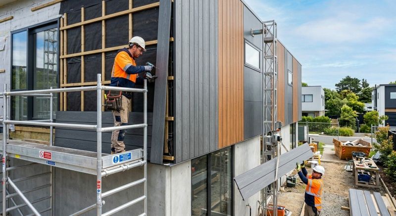 Facade Cladding Installation in Kennebunkport, ME