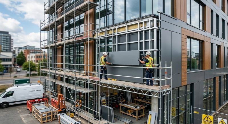 Facade Cladding Installation in Kennebunkport, ME