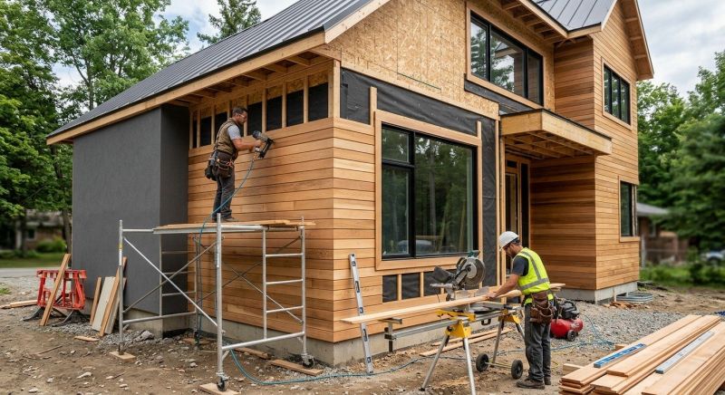 Faux Wood Siding Installation in Kennebunk, ME