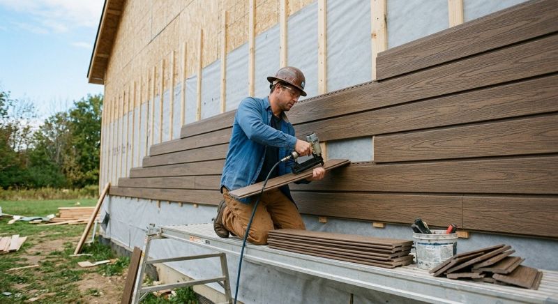 Faux Wood Siding Installation in South Portland, ME