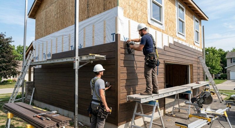 Faux Wood Siding Installation in York, ME