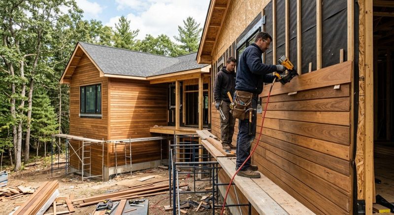 Hardwood Siding Installation in Gorham, ME
