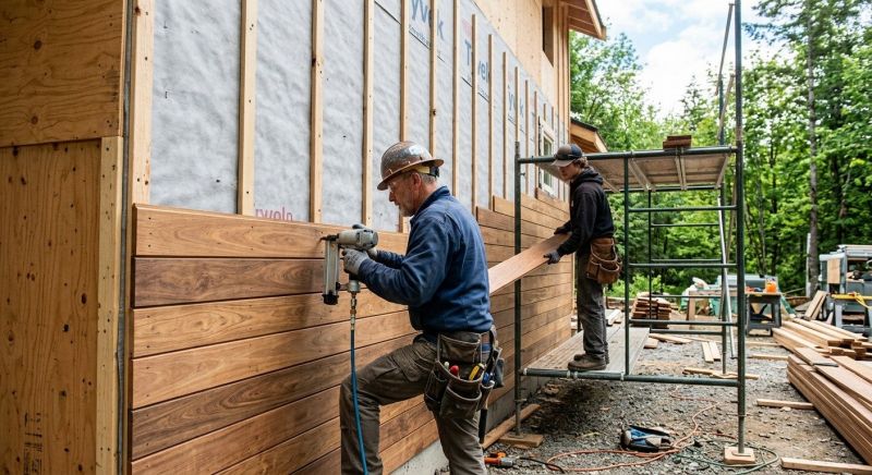 Hardwood Siding Installation in Kennebunkport, ME