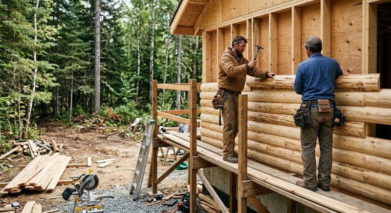 Log Siding Installation in Portland, ME