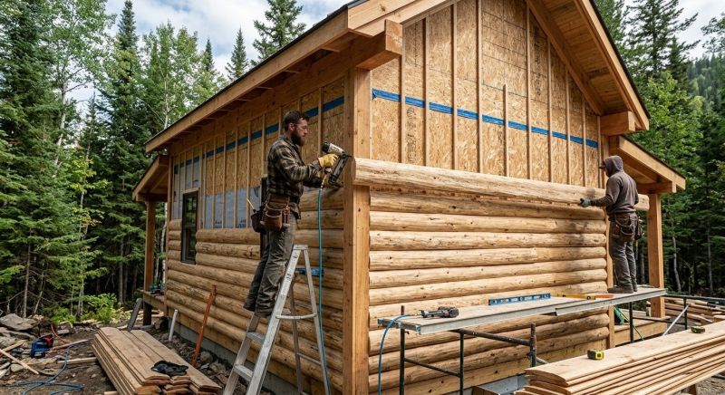 Log Siding Installation in Scarborough, ME