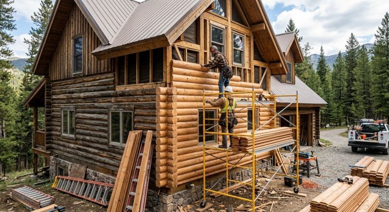 Log Siding Installation in York, ME