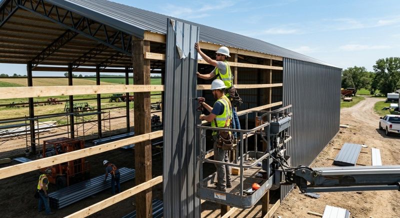Metal Barn Siding Installation in Kennebunkport, ME
