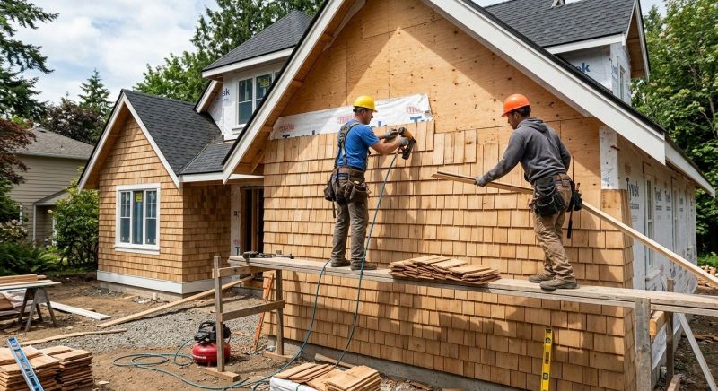 Shake Siding Installation in Kennebunk, ME
