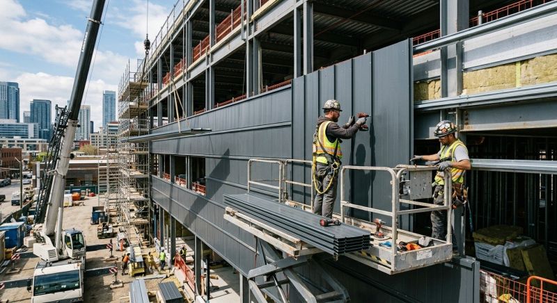 Steel Cladding Installation in Kennebunkport, ME