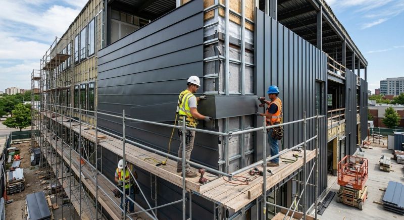 Steel Cladding Installation in Kennebunkport, ME