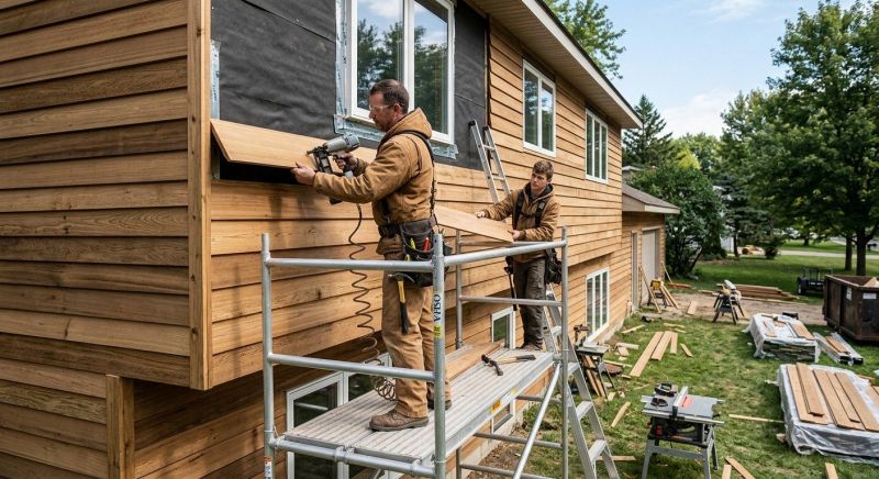 Wood Barn Siding Installation in Kennebunkport, ME