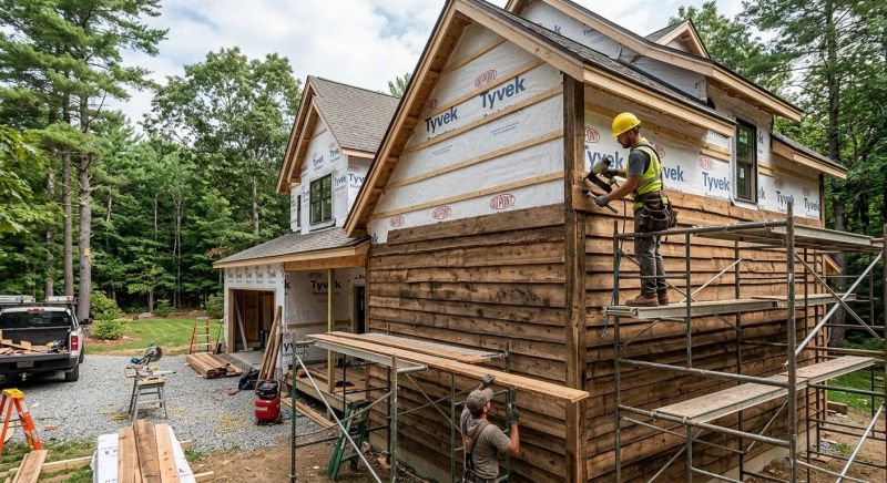 Wood Barn Siding Installation in Kennebunkport, ME