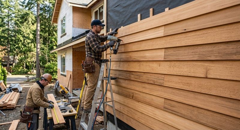 Wood Barn Siding Installation in Kennebunkport, ME