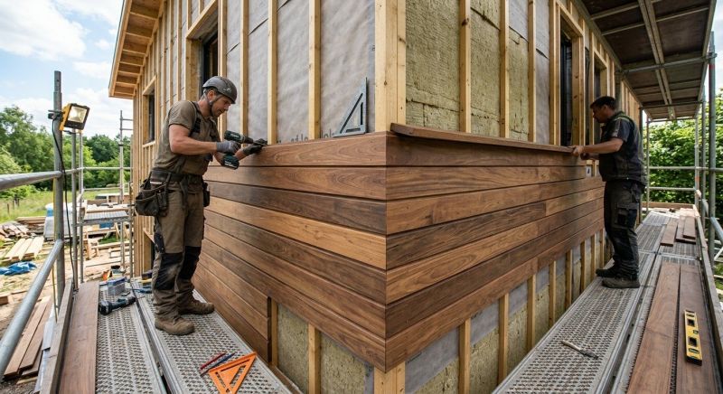 Wood Cladding Installation in Limerick, ME