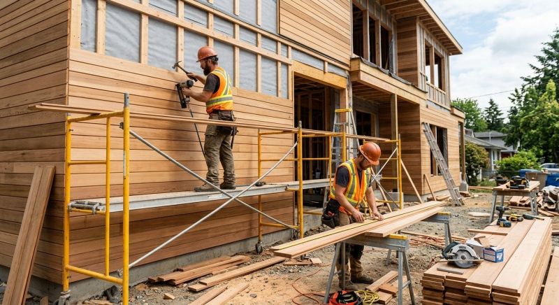 Wood Cladding Installation in North Waterboro, ME
