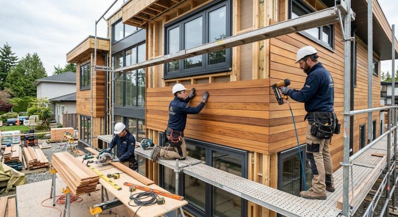 Wood Cladding Installation in Old Orchard Beach, ME