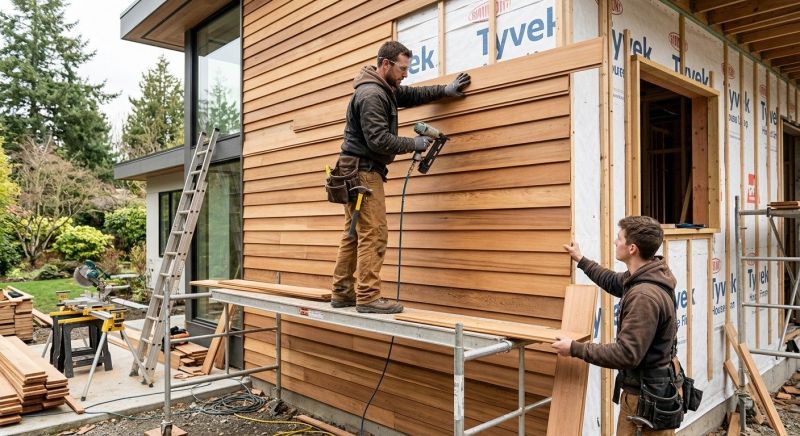 Wood Cladding Installation in Old Orchard Beach, ME