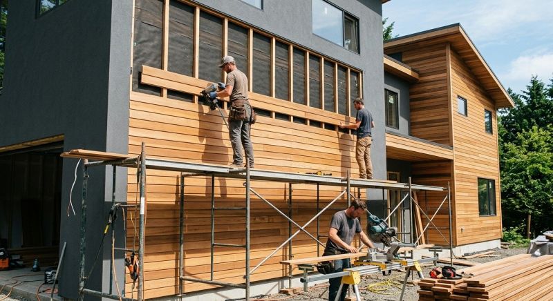 Wood Cladding Installation in Scarborough, ME