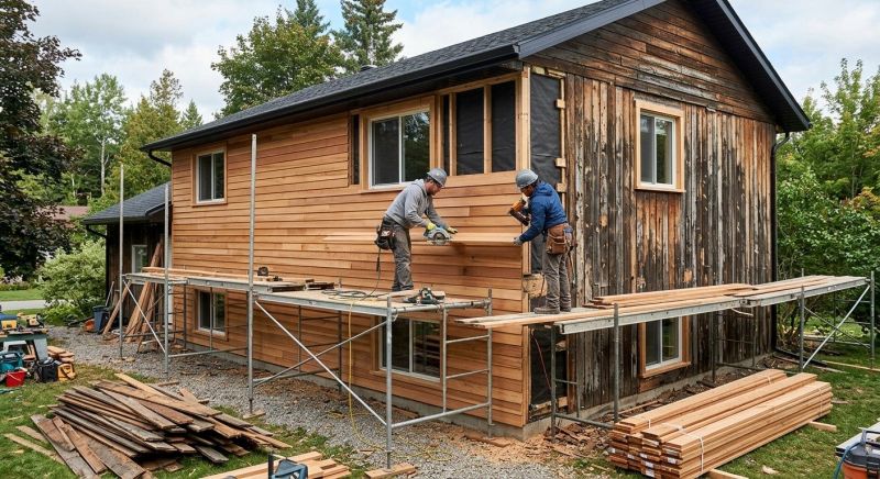Wood Cladding Installation in York County, ME