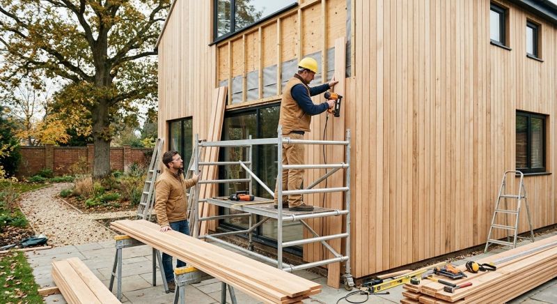 Wood Cladding Installation in York, ME